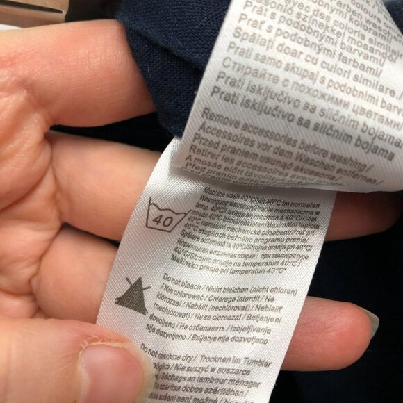 Orsay Navy blue drawstring waist trousers 3 pocket waist 30-32 - Picture 6 of 14